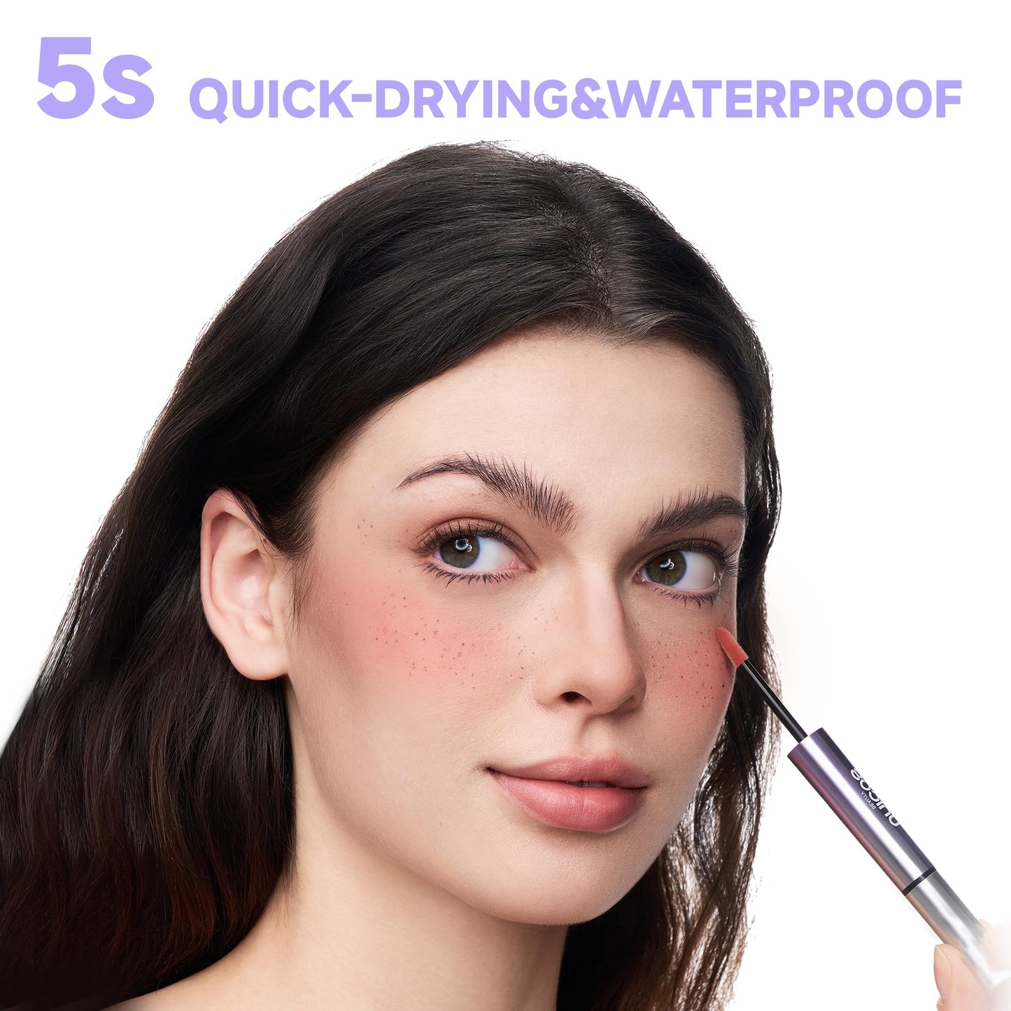 Unicos Freckle Stamp, 2-IN-1 Freckle Pen with Blush, Faux Freckle Stamp, Natural Makeup, 5 Sec Quick-drying, Waterproof, Long-Lasting, Easy to Use, Gifts for Her, Sunkiss