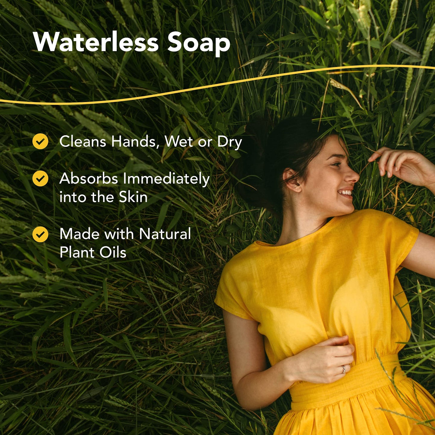 NORTH AMERICAN HERB & SPICE EssentiaClenz Waterless Soap - 8 fl oz - Cleans Wet & Dry Hands - With Essential Oils