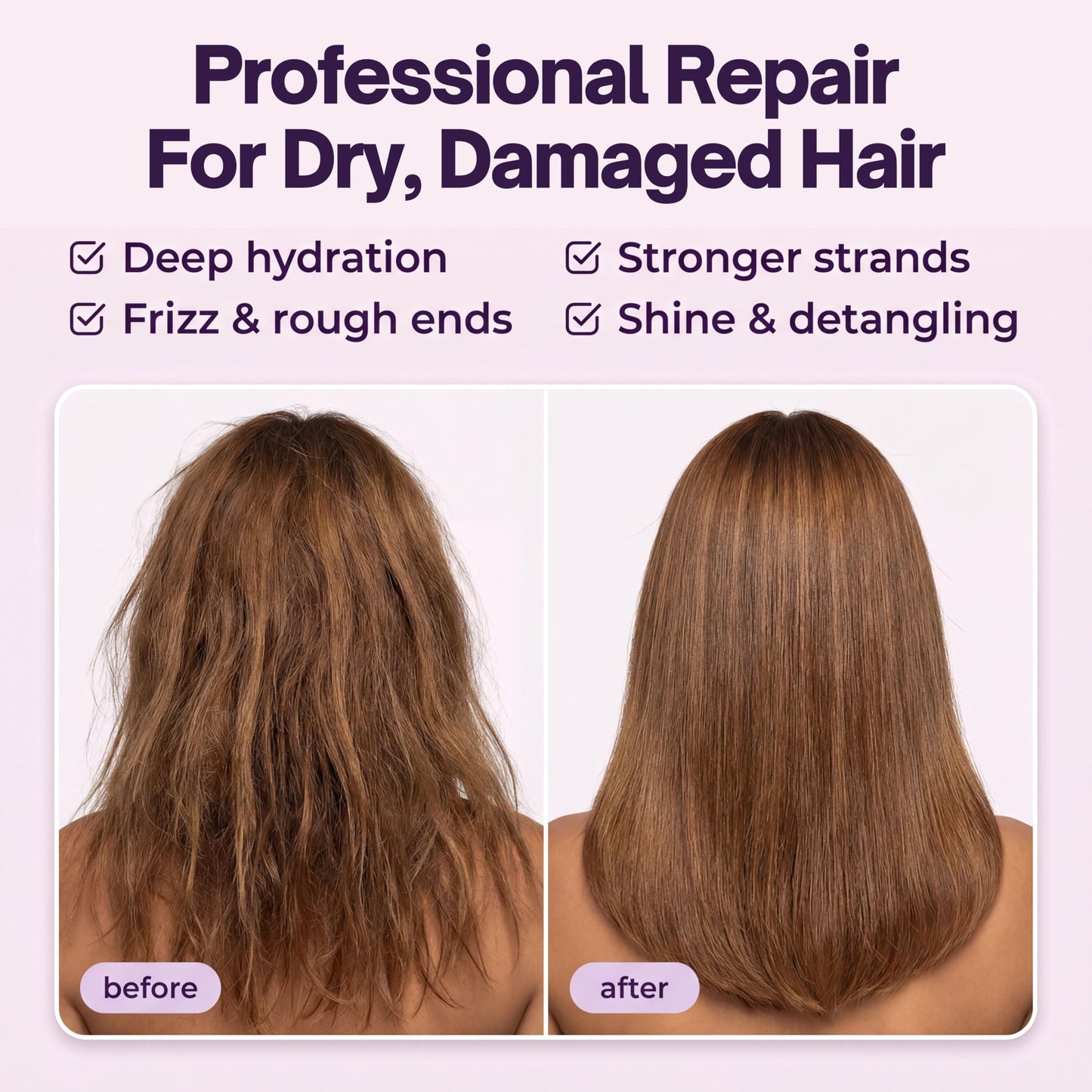 sohl-I.D. Hair Mask for Dry & Damaged Hair – Deep Conditioning Repair Treatment to Restore Smoothness & Shine – Moisturizing Hair Mask with Vitamins B3, B5, B7, C & E – Vegan & Cruelty-Free 6.76 fl oz