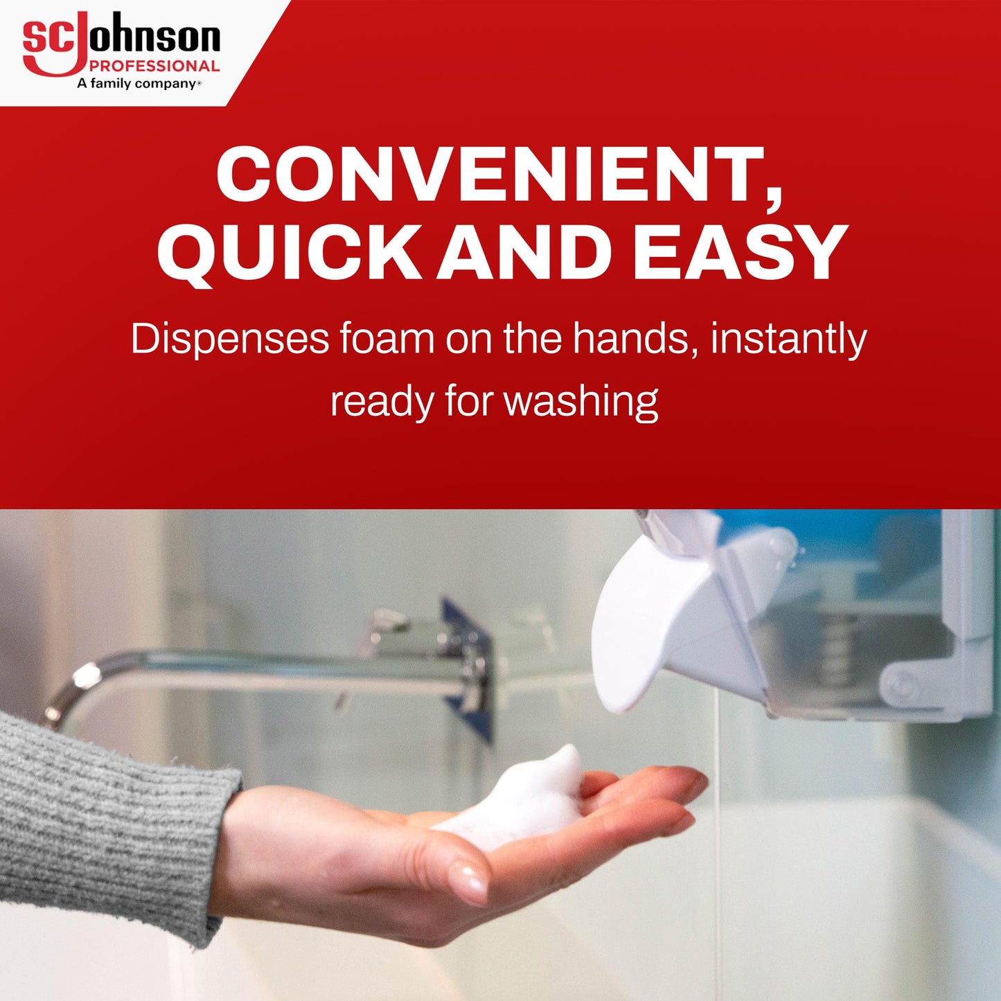 SC Johnson Professional Refresh Azure FOAM, Foam Hand Wash, Foaming Hand Soap, 1 Liter Cartridge, 2 Count, for Professional Use Only