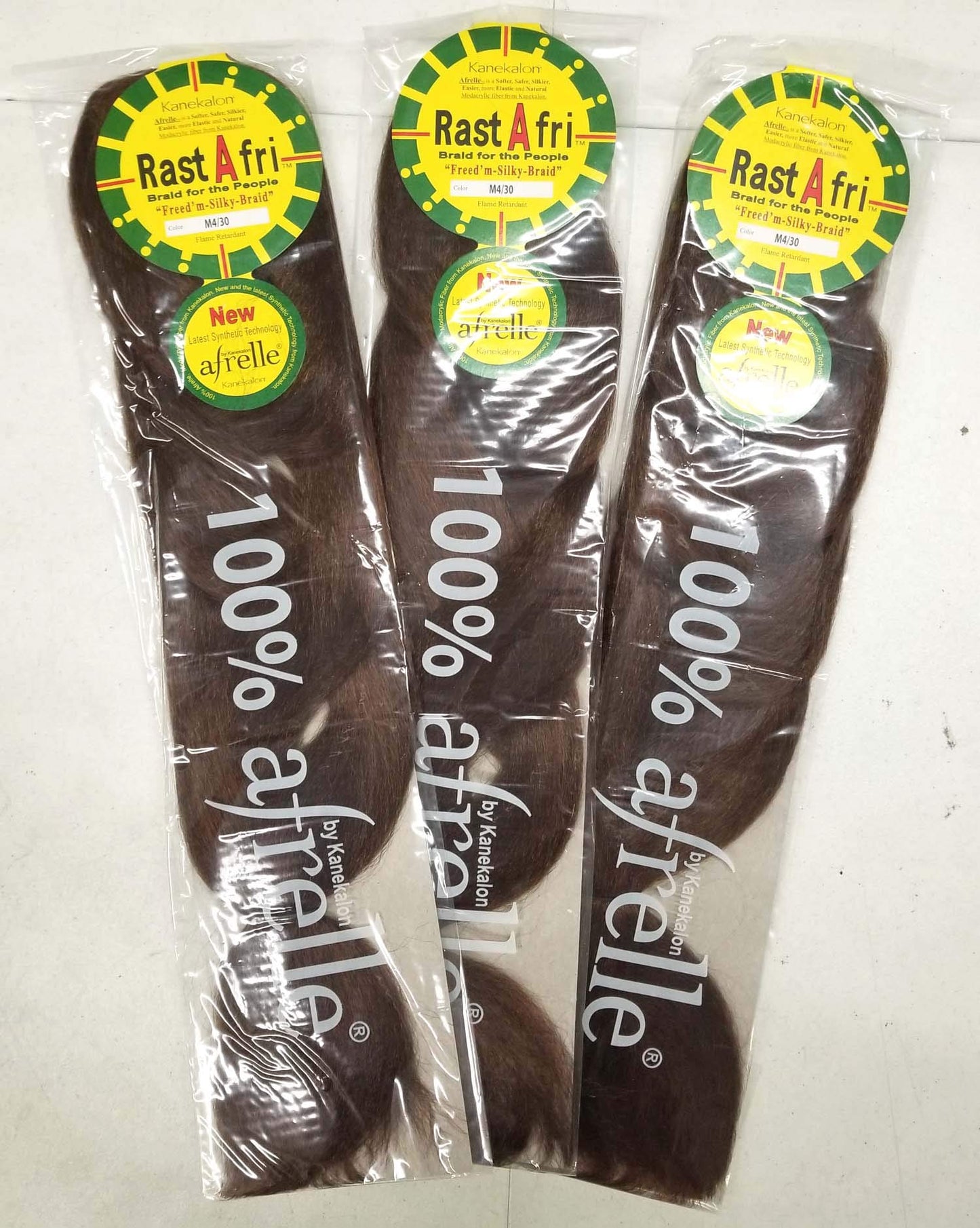 Rasta Fri Braids ( Pack of 3 ) #4/30, Medium Brown mixed with Auburn