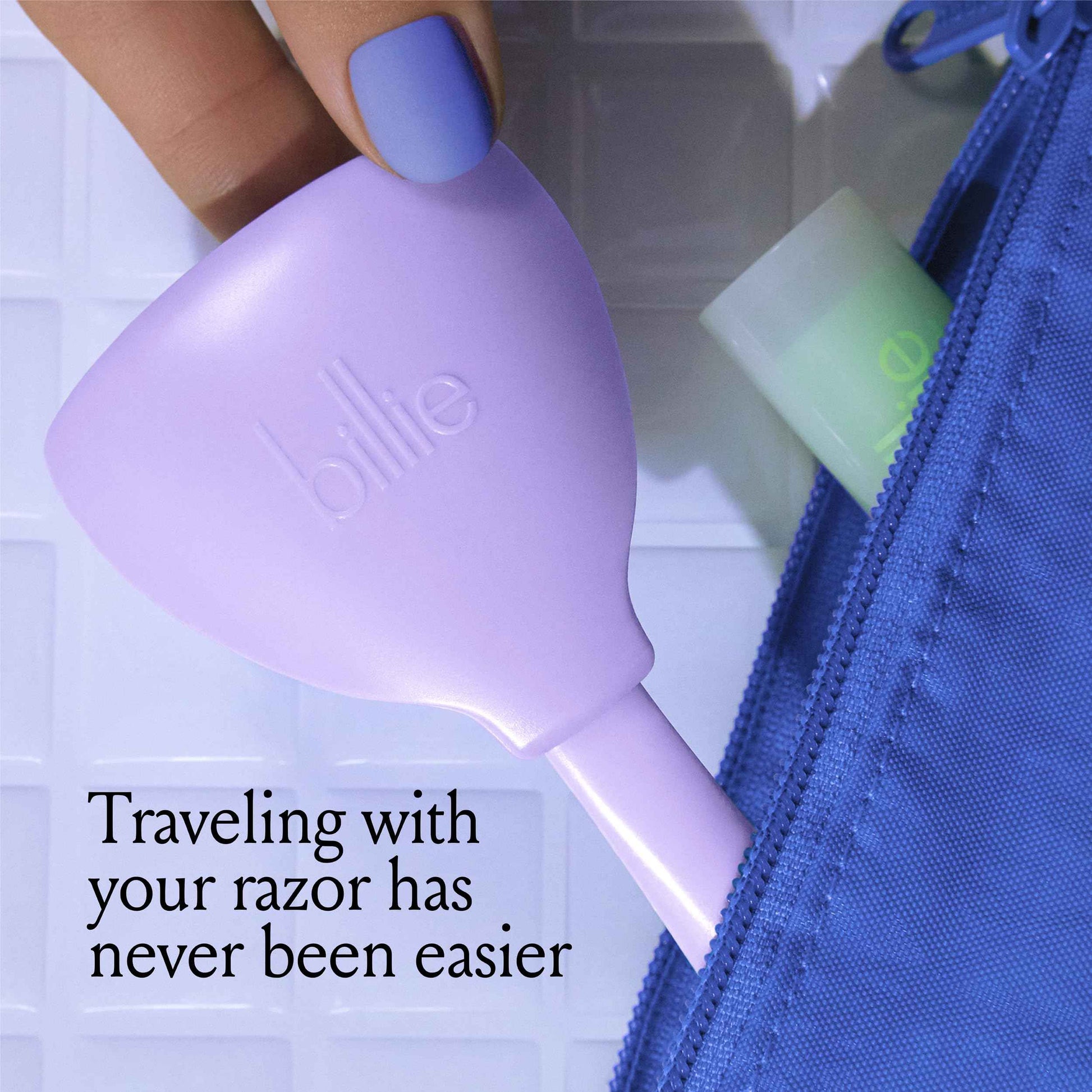 Billie V Smooth Shave Gel + Cleanser Bundle with 5-Blade Razor Travel Case