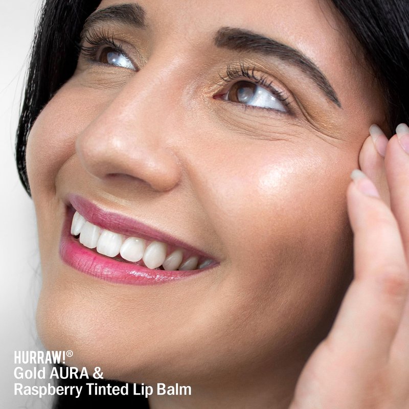 Hurraw! Gold Aura Balm: Coconut-based Highlighter, Shimmer, Illuminator & Luminizer. Healthy Beauty with Synthetic Mica. Certified Vegan & Cruelty Free. Organic, Non-GMO & Natural. Made in USA