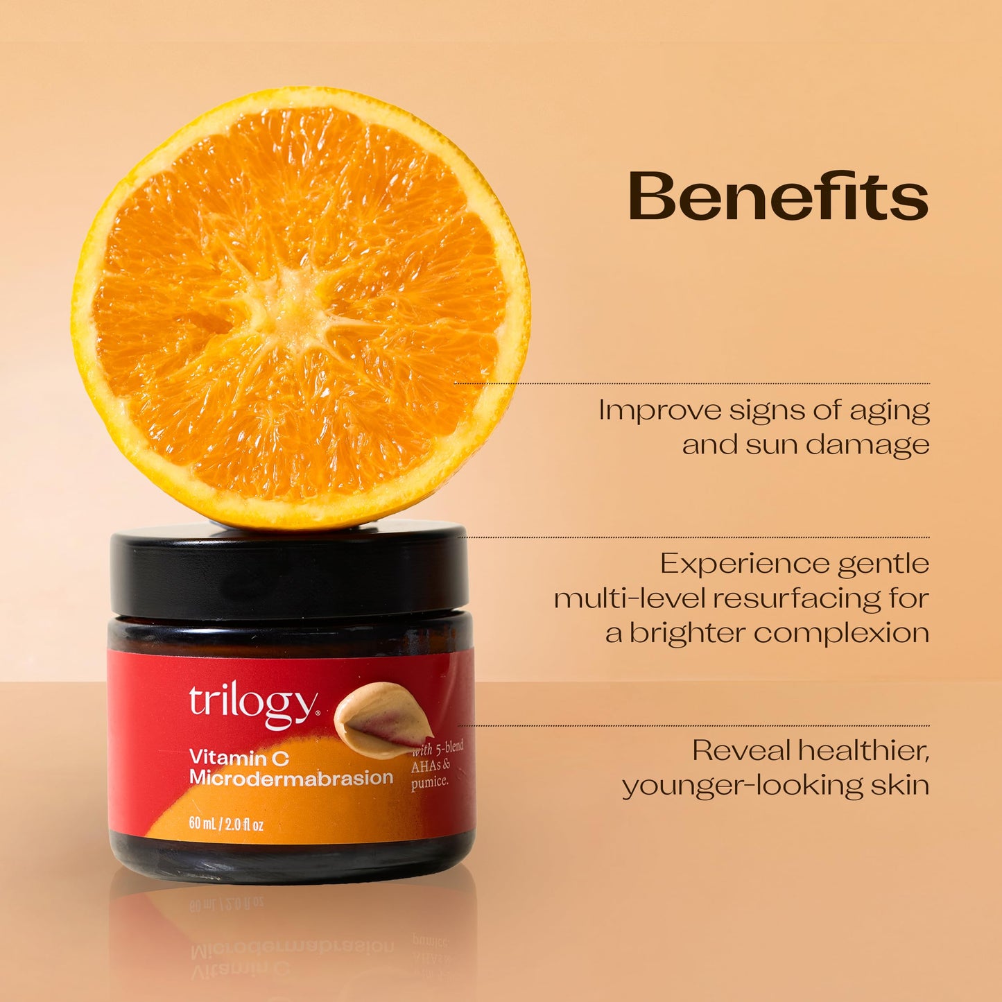 Trilogy Vitamin C Microdermabrasion, Exfoliates & Evens Skin Tone, 2 Fl Oz