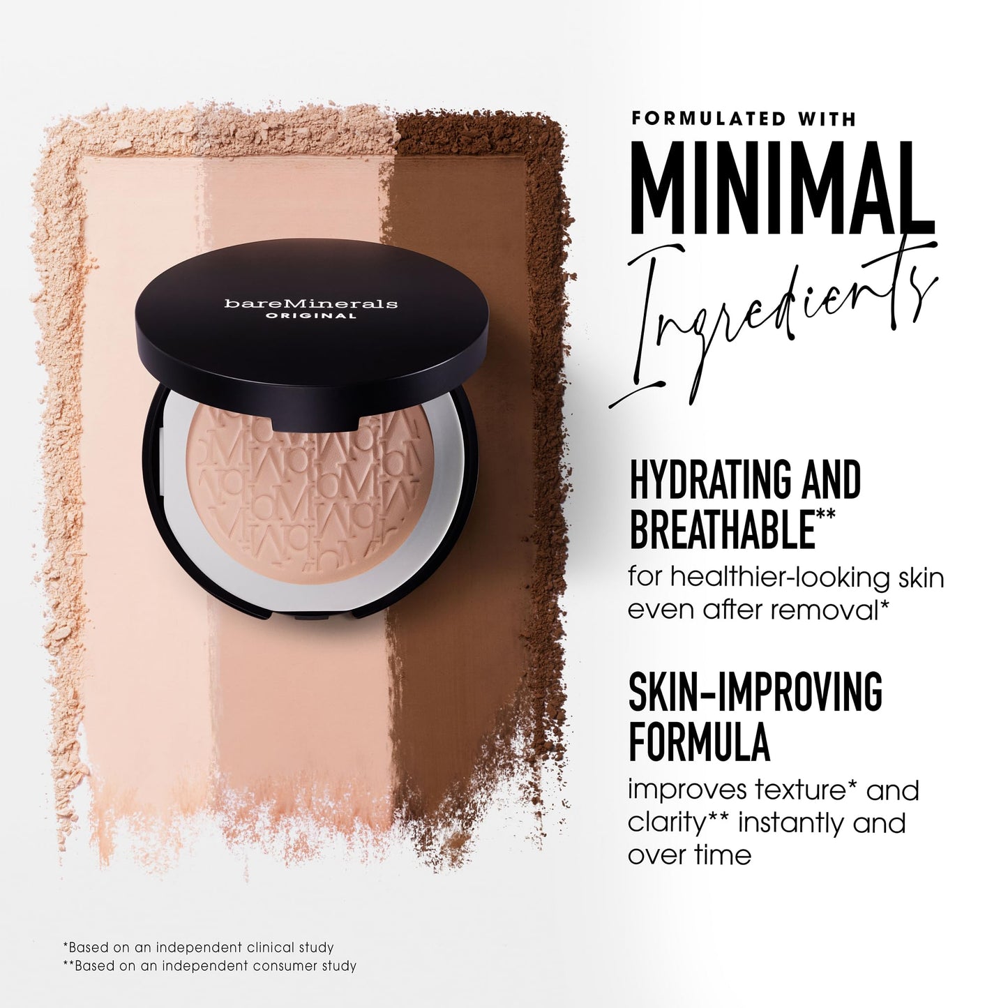 bareMinerals Original Pressed Powder Foundation, Golden Ivory 07, 0.3 oz