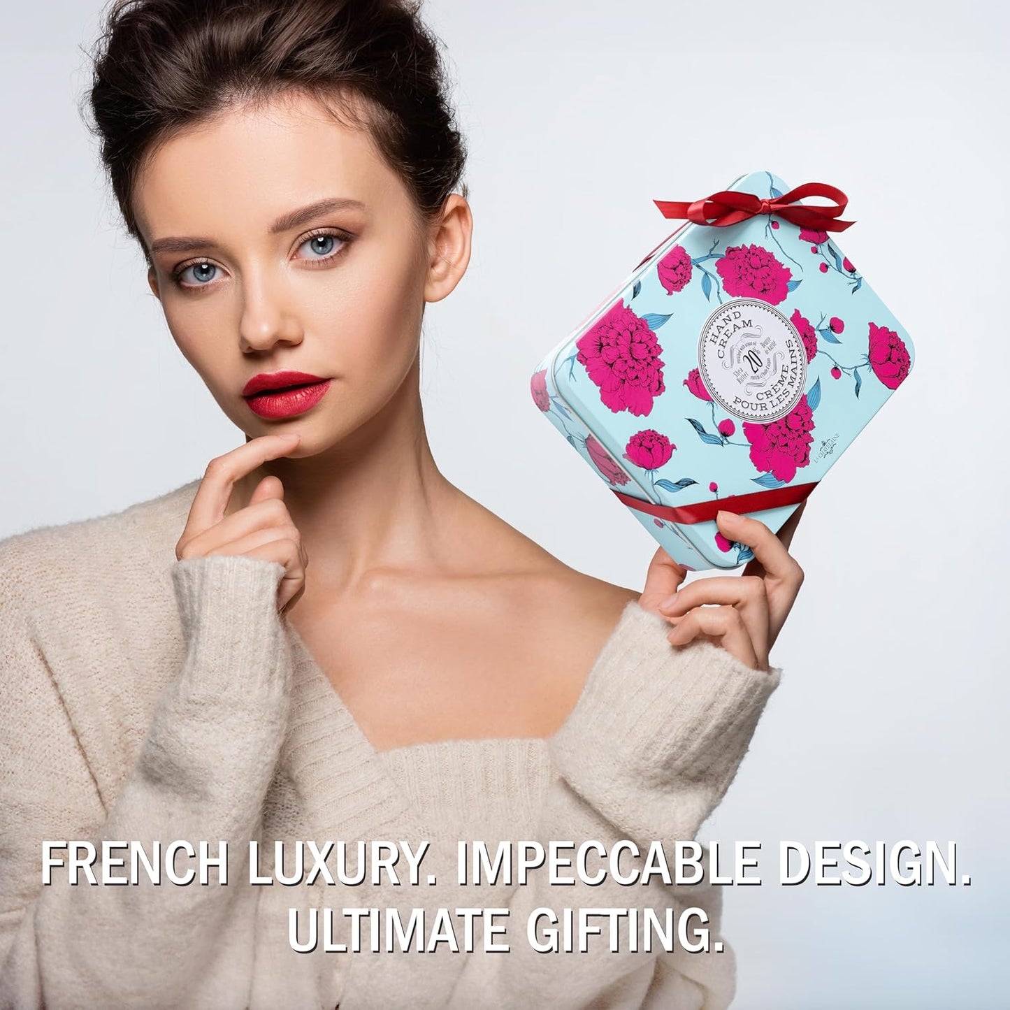 La Chatelaine Shea Butter Hand Cream - Nourishing Travel Size Gift Set | Coconut Milk & Lychee Cranberry