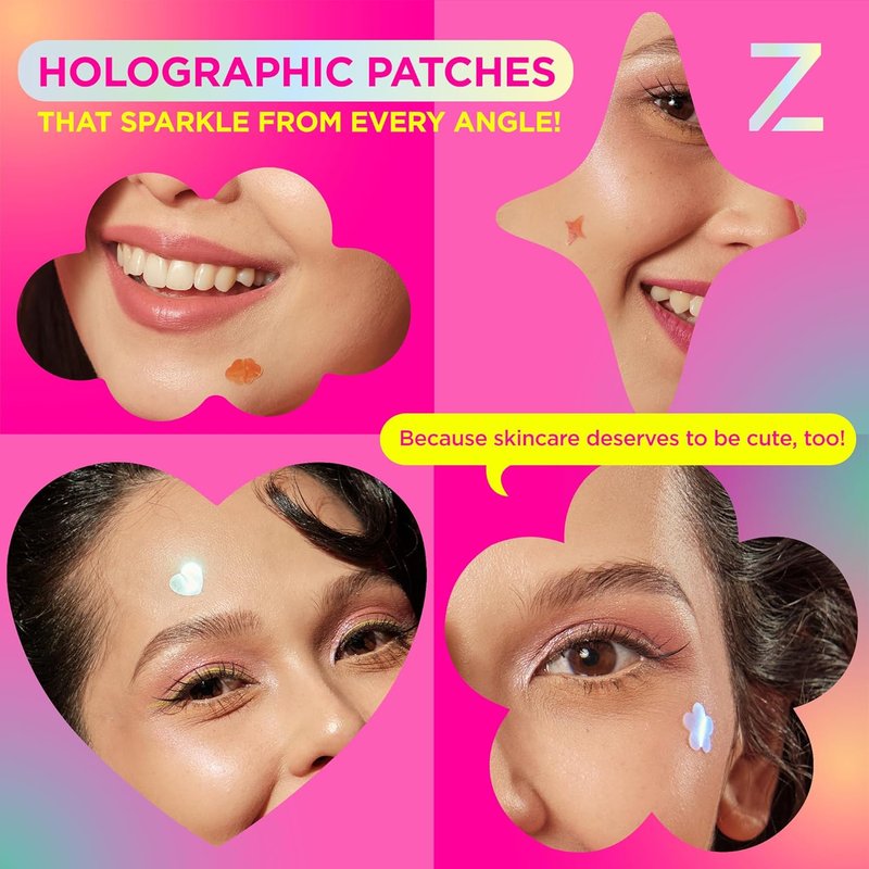 ZitSticka Pimple Patches - Holographic Hydrocolloid Blemish Patches for Face | 72ct DreamHolo Collection