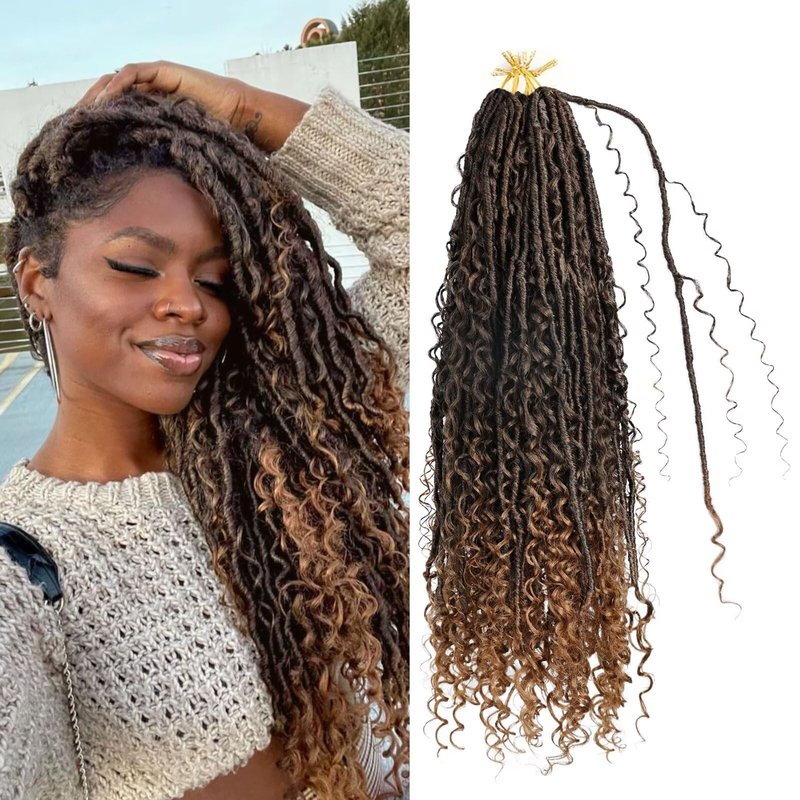 Yanky Twist Crochet Hair for black women 12 Inch 8 Packs 30 Stands/Pc,Pre-looped Fluffy Spring Mini Twist Passion Twist Ombre Brown Synthetic Crochet Braids Braiding Hair(12 Inch, T30-8P)