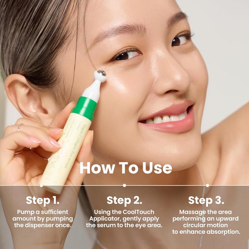 AXIS-Y Vegan Collagen Eye Serum - K Beauty Triple Hyaluronic Acid & Peptide Formula for Elasticity | 0.33 fl. oz.