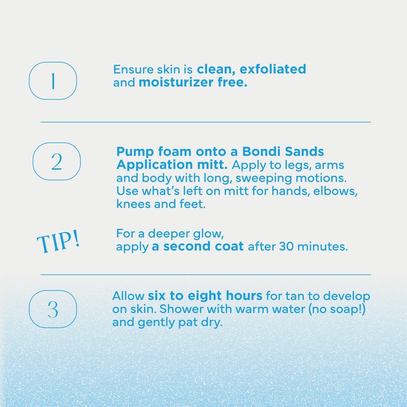 Bondi Sands Light/Medium Self Tanning Foam + Application Mitt | Includes Lightweight Sunless Foam + Reusable Mitt for a Flawless Finish ($30 Value)