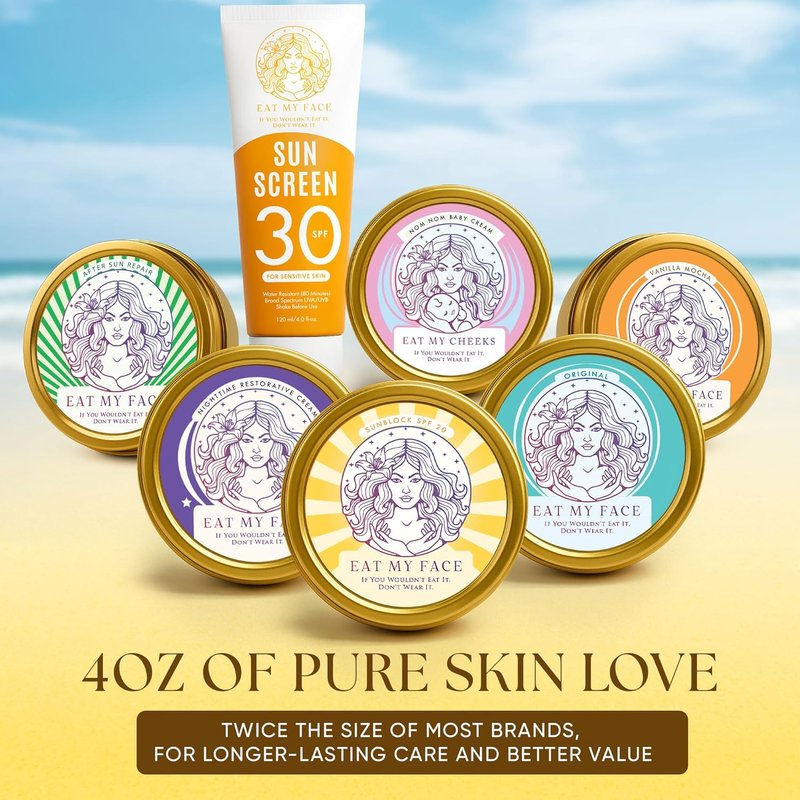 Grass Fed Beef Tallow Moisturizer - Organic Deep Moisturizer for Dry & Sensitive Skin | Face, Body & Hands, 4 fl oz