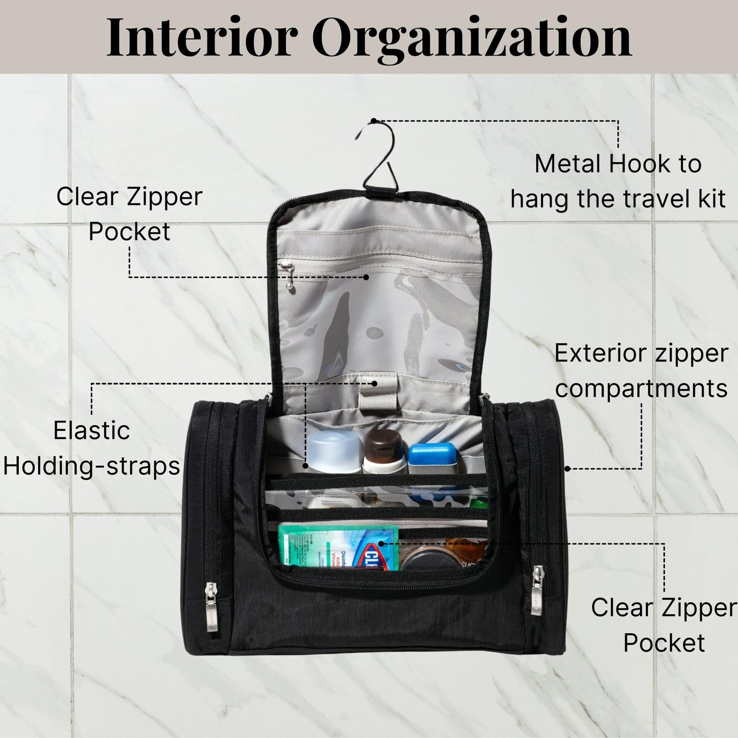 Baggallini Womens Toiletry Kit, French Navy