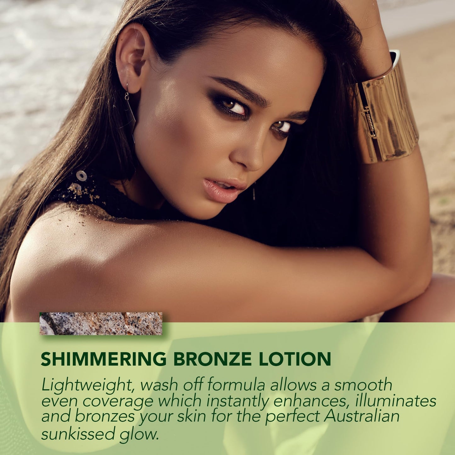 Om She Aromatherapy Golden Body Shimmering Bronzing Lotion 7.0fl oz - Self Tanning, Instant Tan Colour. Australian Made.