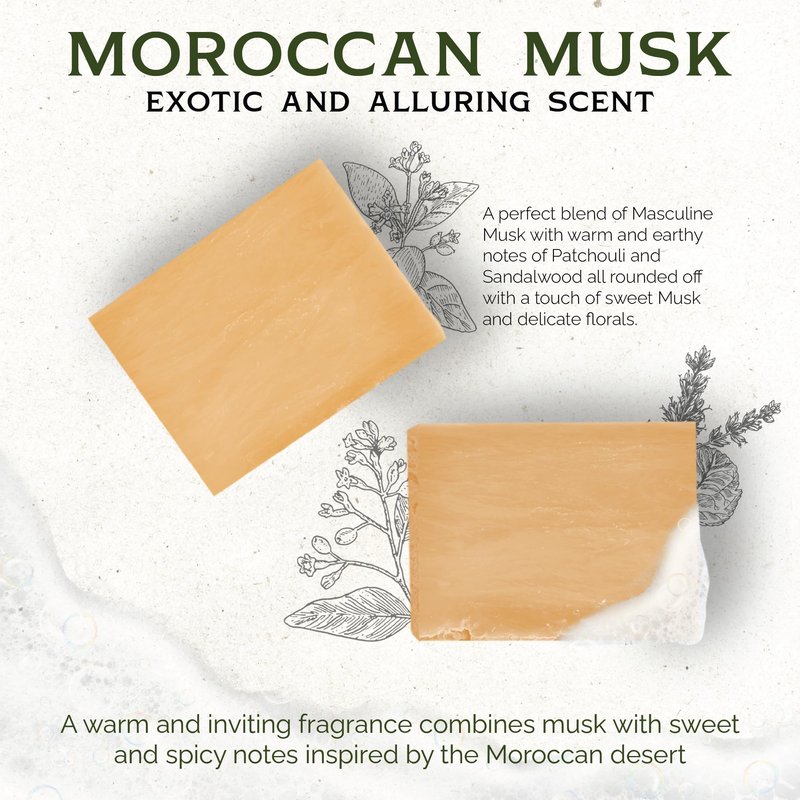 Iron Lion Soap – All-Natural Soap bar for Men & Women – Cold Process, Handmade in the USA - Musk