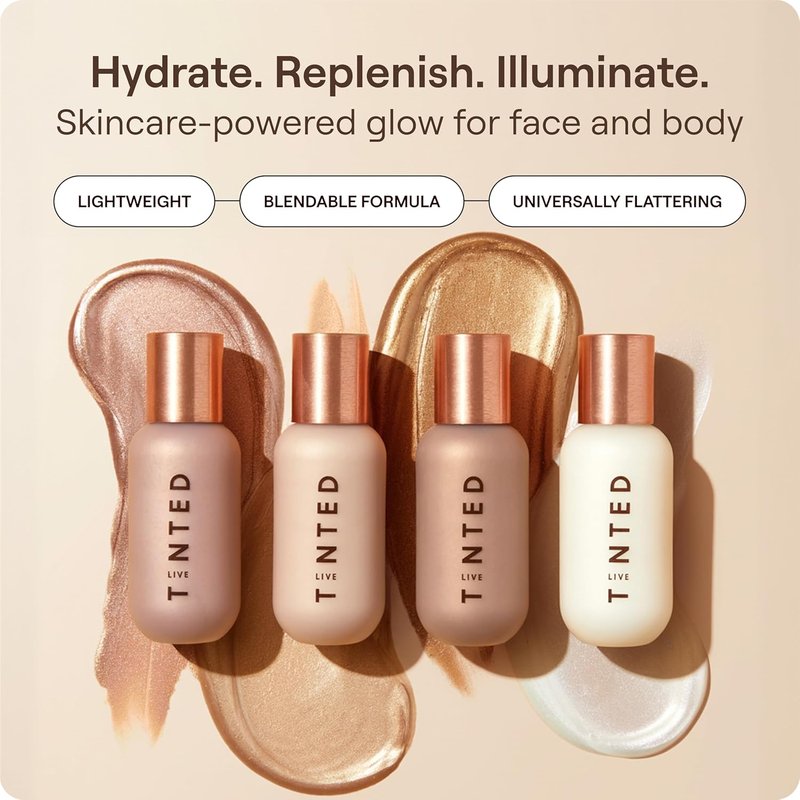 Live Tinted Hueglow Liquid Highlighter Drops - Lightweight Serum for Natural Radiance | Dawn, 1.7 fl oz / 50 mL