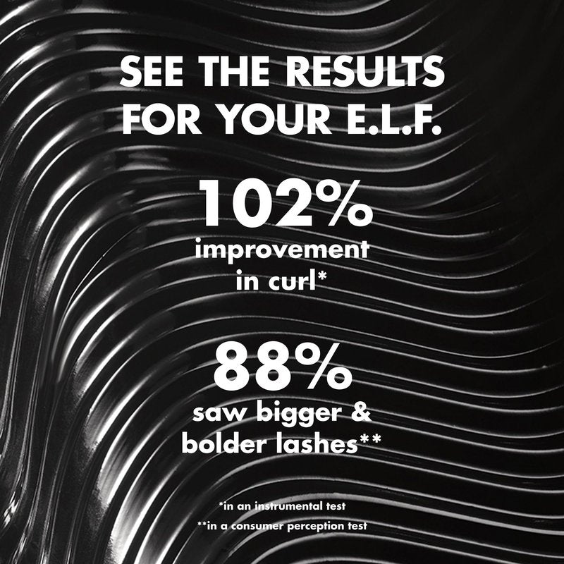 e.l.f. Incredi-Curl Mascara, Volumizing Mascara For A Bold, Lasting, Lifted Curl, Smudge-Resistant Formula, Vegan & Cruelty-Free, Pitch Black