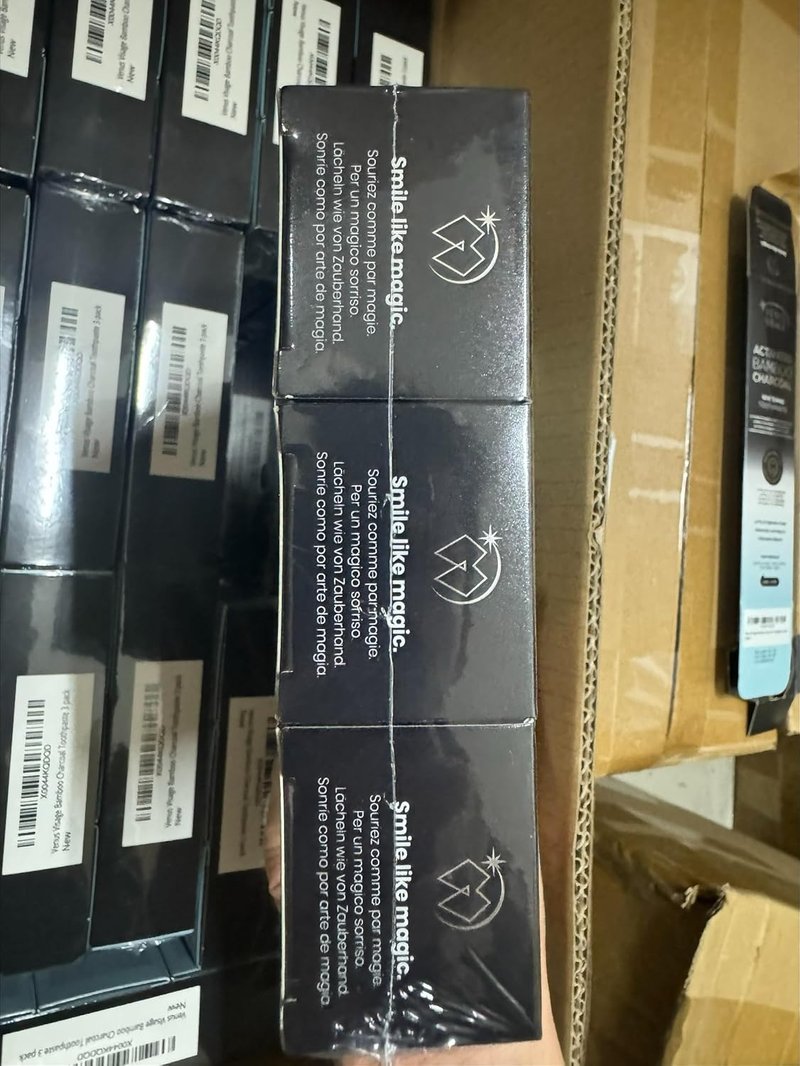 Activated Charcoal Toothpaste for Whitening | Effective Peppermint Flavor - 3 Pack (3.7 oz/105 g)
