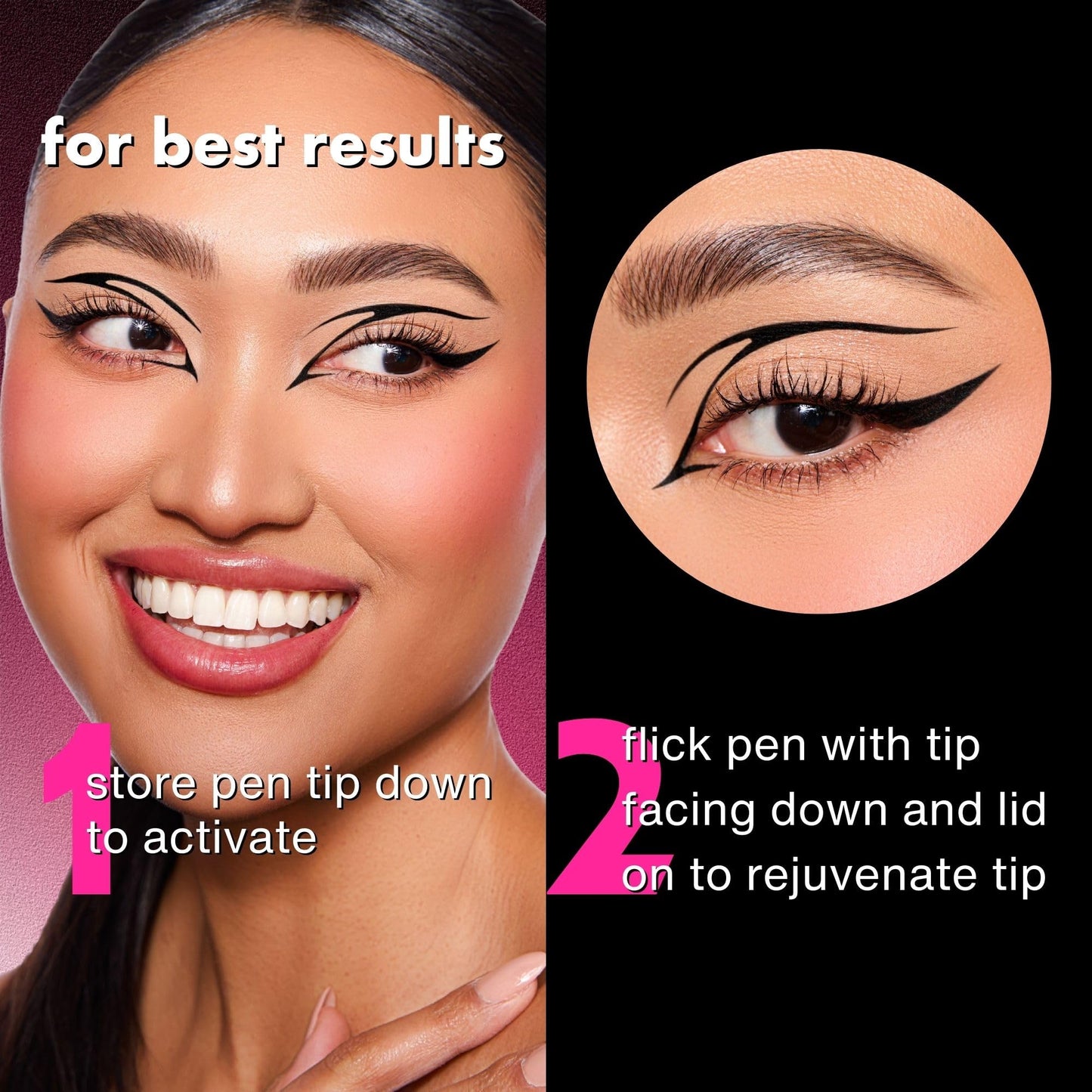 Provanity Cosmetics Catfish Liquid Eyeliner, Waterproof Liquid Eyeliner, Long Lasting Makeup with Fine Brush Tip Easy Apply Satin Finish, Smudge-Proof & Transfer-Proof - Blackout (Black)