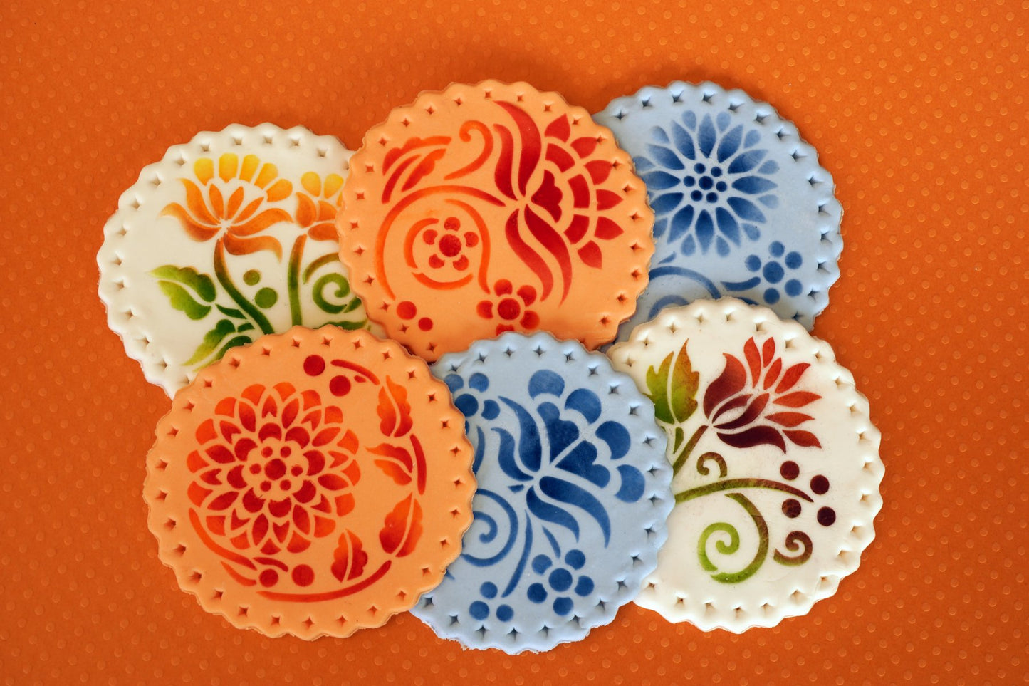 Crewel Flowers Stencil Set by Designer Stencils