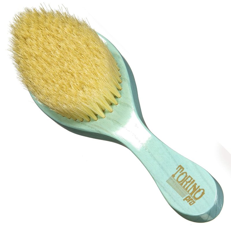 Torino Pro Wave Brushes - Soft Curved Hair Brush #1950 for 360 Waves | Extra Long Boar Bristles