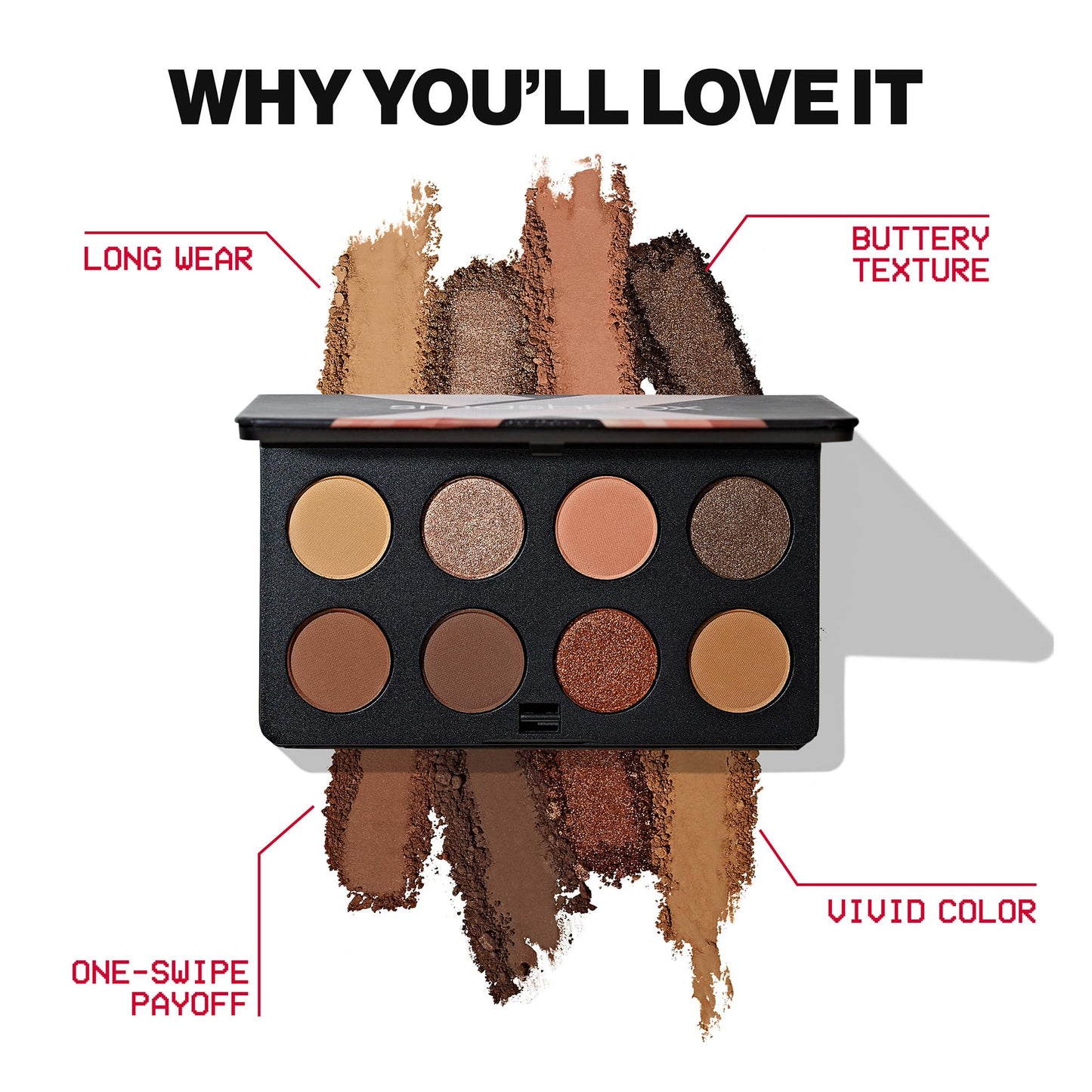 Smashbox Always On Mood Board Eye Shadow Palette | Long-Wearing Eye Shadow Palette For Every Mood | High Pigment + Shimmer Shades, 0.24 Ounce, Cozy Vibes