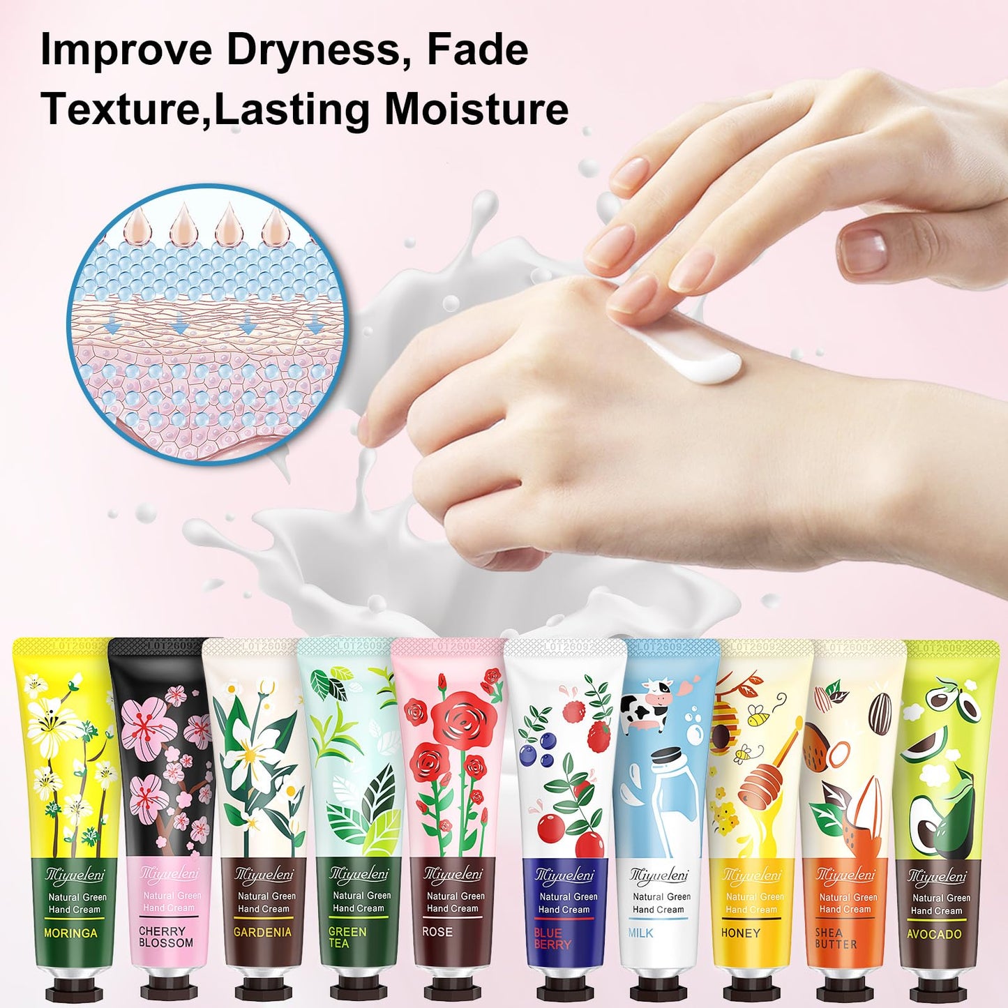 84 Pack Hand Cream Gifts Set, Hand Lotion Travel Size, Mini Hand Lotion Bulk, Mini Hand Cream for Dry Cracked Hands, Hand Cream Bulk, Lotion Sets for Women Gift, Moisturizing Hand Cream For Dry Hand