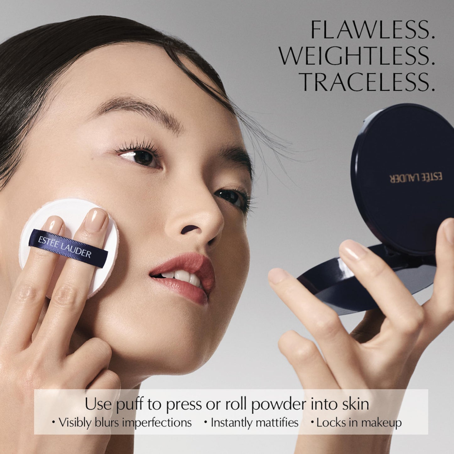 Estée Lauder Double Wear Stay-in-Place Matte Setting Powder Veil | Pressed Setting Face Powder Compact with Puff | Oil-Control with Sheer Coverage, Translucent Medium