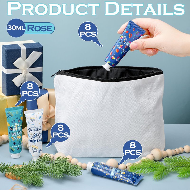 Dimsile 32 Pcs Jewish Themed Gifts Bulk Hand Lotion for Guests Hand Cream Travel Size Bulk Party Gifts Jewish Essentials for Women Men