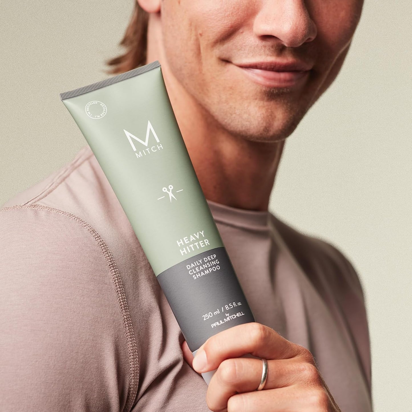 Mitch Heavy Hitter Daily Deep Cleansing Shampoo for Men | All Hair Types, 10.1 oz