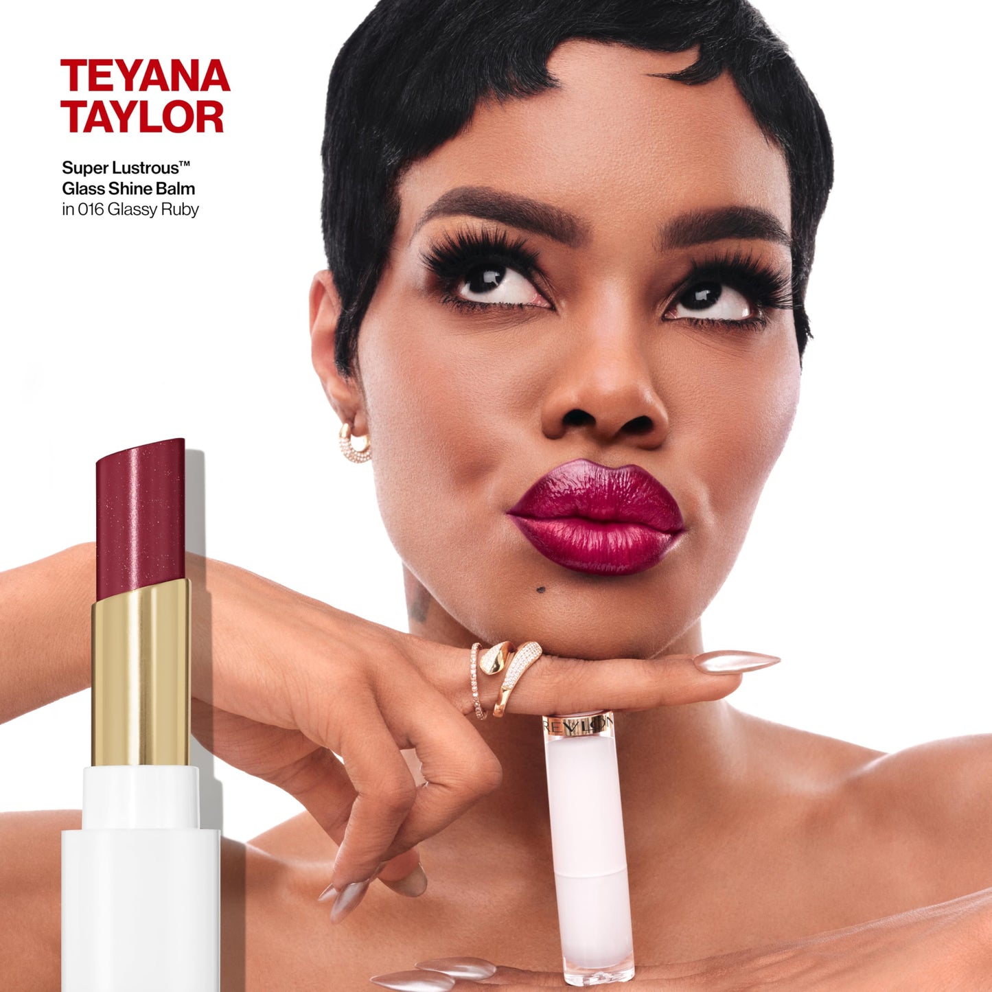 REVLON Super Lustrous Glass Shine Balm, Sheer Glossy Tinted Lip Balm, Hydrating Formula with Hyaluronic Acid, Aloe & Rose Quartz, 011 Sparkling Honey, 0.11 oz
