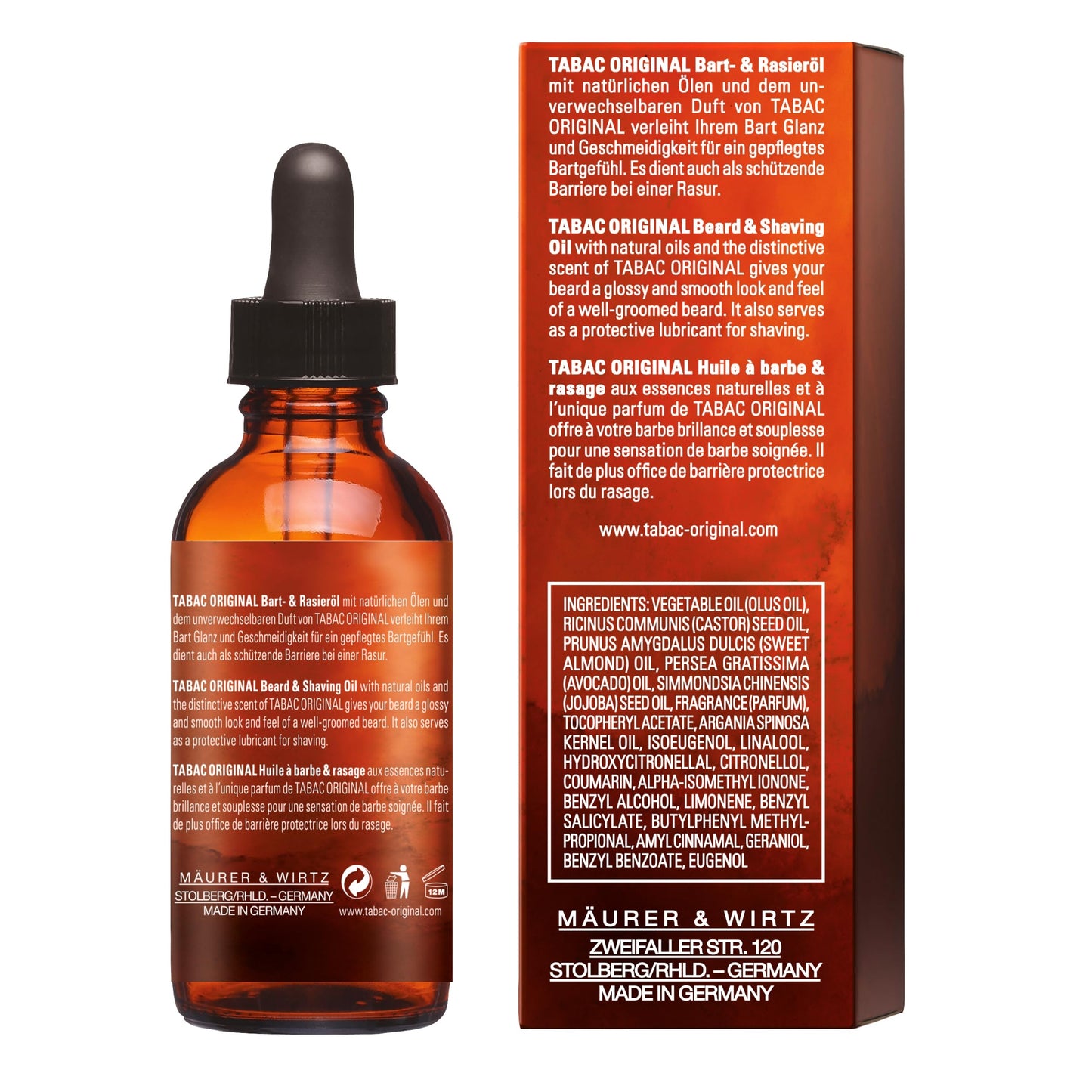 Maurer & Wirtz Tabac Beard Oil 50ml