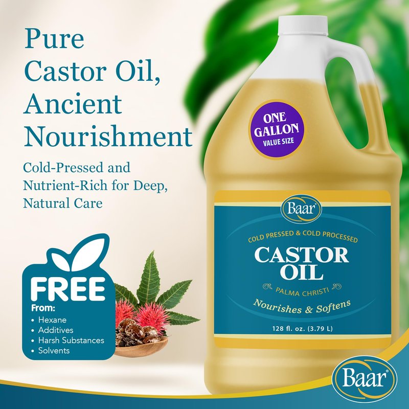 Castor Oil, Gallon for Personal Care