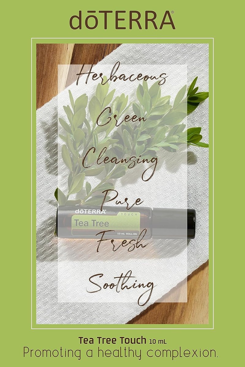 doTERRA Melaleuca (Tea Tree) Touch Essential Oil - 10 mL Roll-On for Skin Soothing & Wellness
