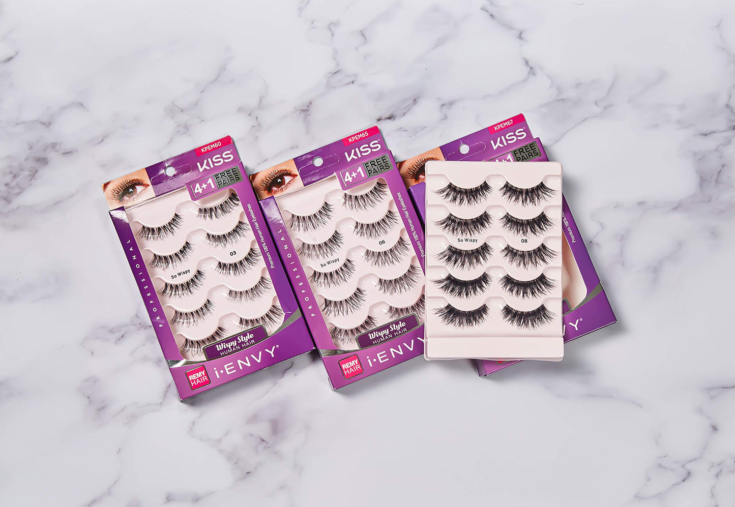 i•ENVY by Kiss So Wispy 03 Strip Eyelashes Value Pack #KPEM60 (2 Pack)