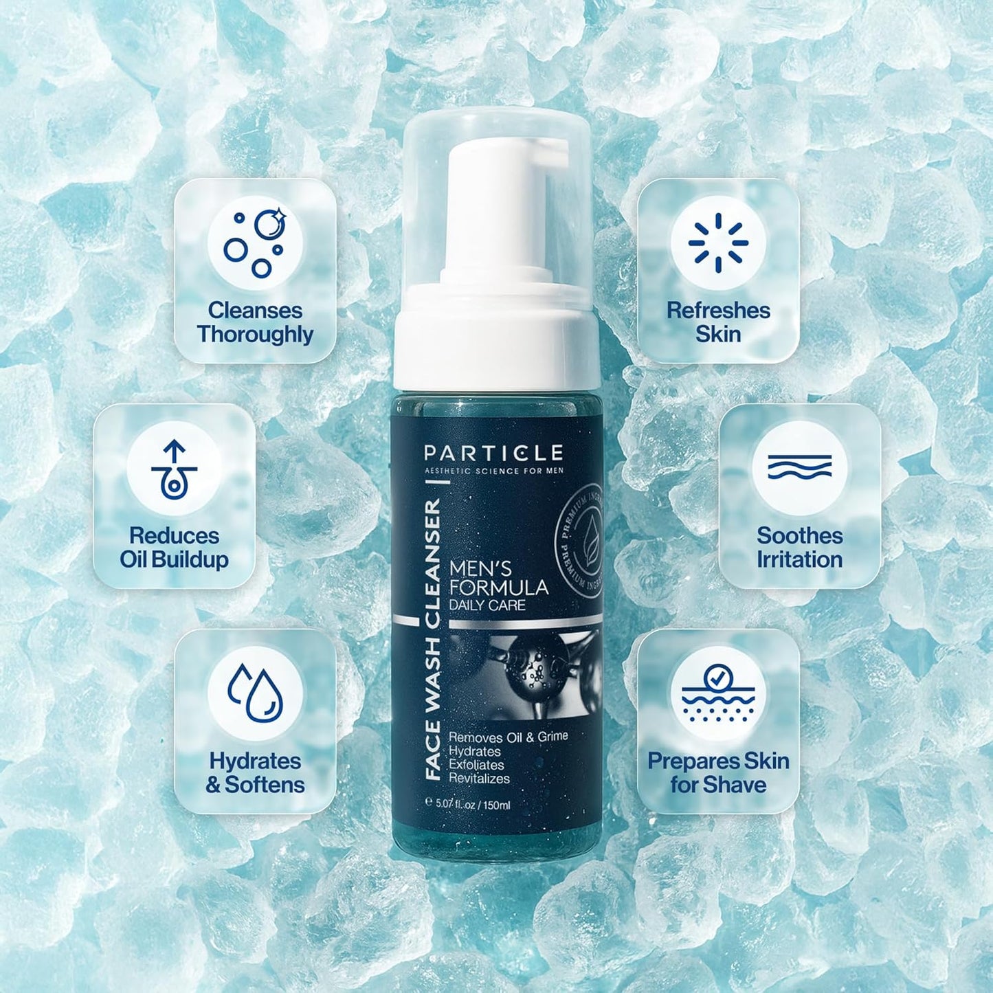 Men's Anti-Aging Face Wash - Daily Moisturizing Cleanser | Hydrates & Revitalizes All Skin Types (5.07 Oz)
