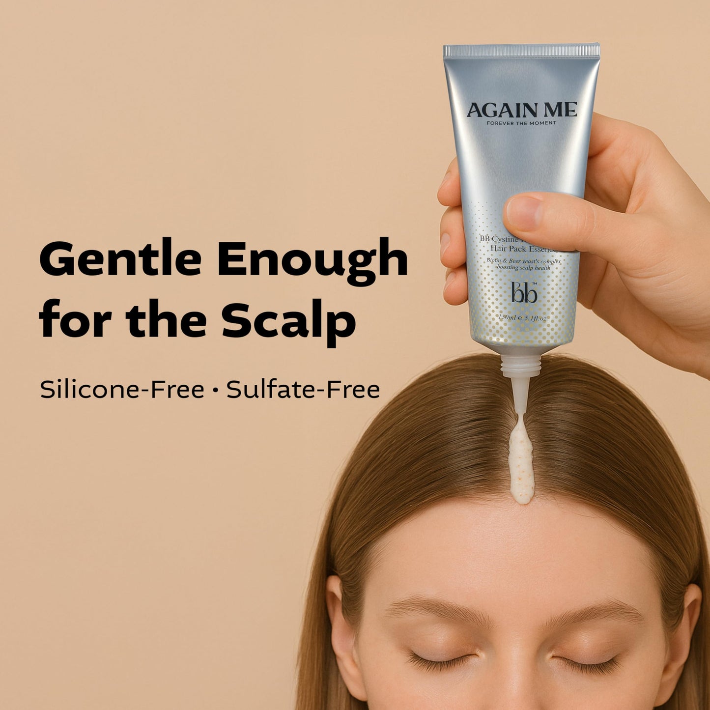 Again me Korean Hair Pack Essence - Nourishing Hair essence for Dry, Frizzy, and Damaged Hair|Lightweight Smoothing Essence|Frizz Control and Volumizing|Silicone, Sulfate, Paraben Free 5.07 Fl oz