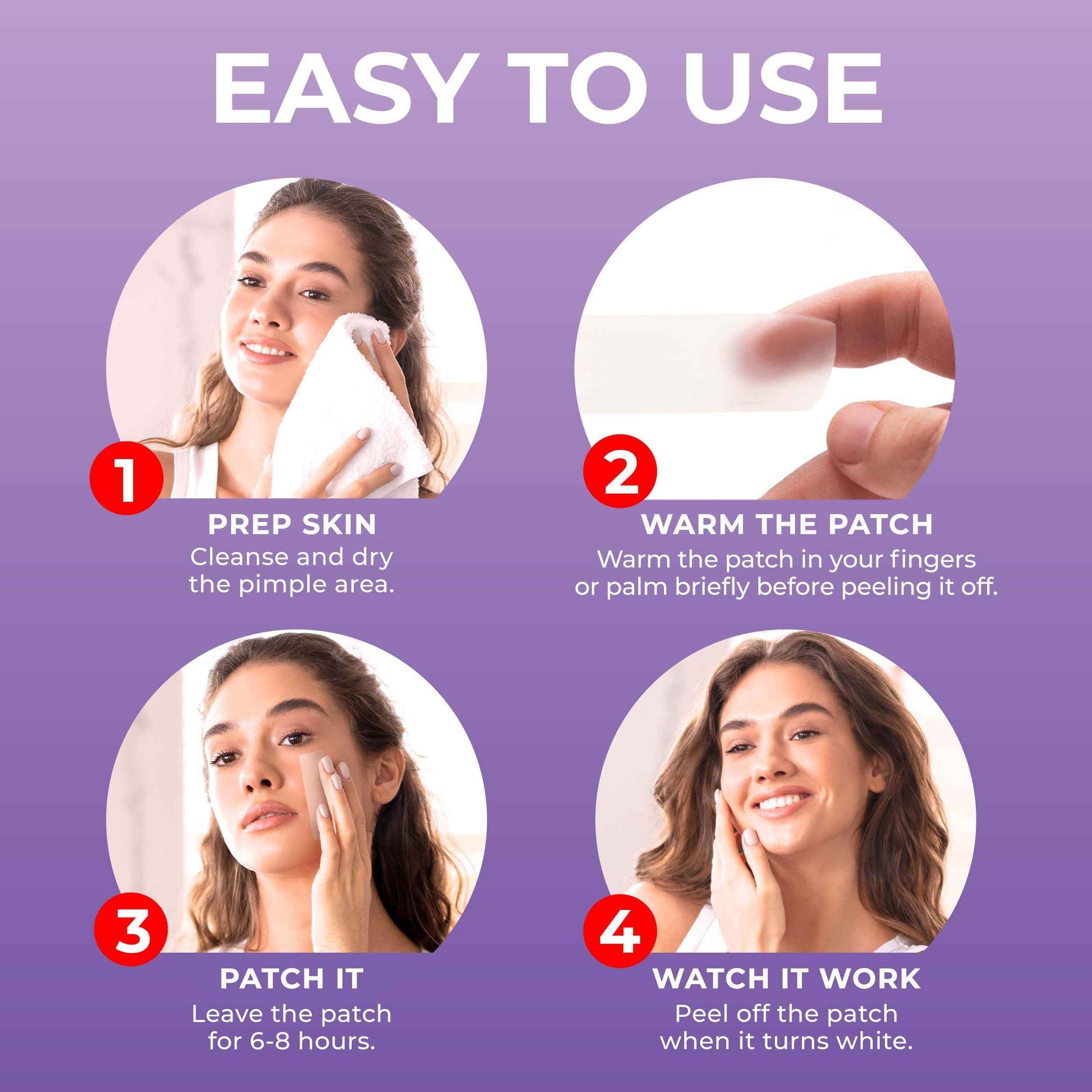 KEYCONCEPTS PatchRx Pimple Patches Bundle - + Pimple Stickers for Face + Large Pimple Patches