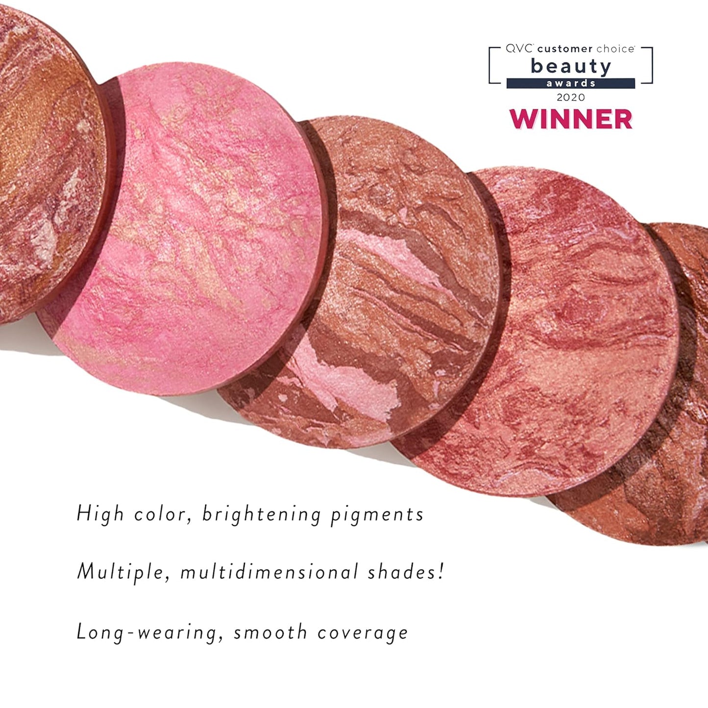 Laura Geller Baked Blush-n-Brighten | Sunlit Rose with Angled Blush Brush Bundle