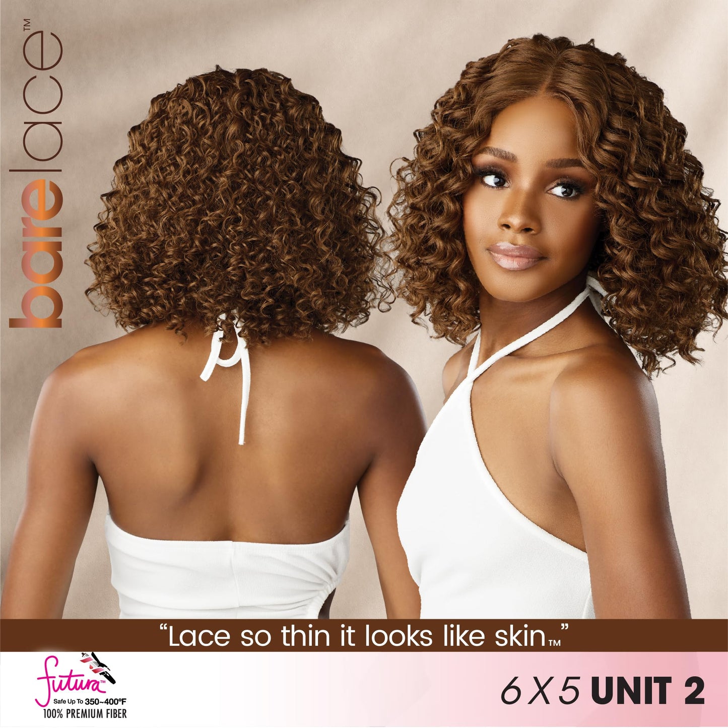 Sensationnel Bare Lace 6X5 Lacewig - Unit 2 Lacefrontal Glueless Synthetic 180 Degree Preplucked Hairline (2 DARKBROWN)