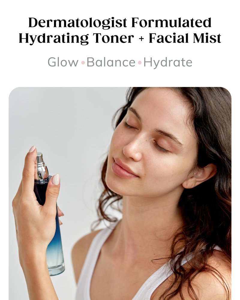 Kaplan MD Clarifying Toner – Hydrating Face Mist with Hyaluronic Acid, Rosewater Face Mist Hydrating Spray & Witch Hazel – Facial Toner Spray for Pore Refining, pH Balance & All Skin Types – 3.4 fl oz