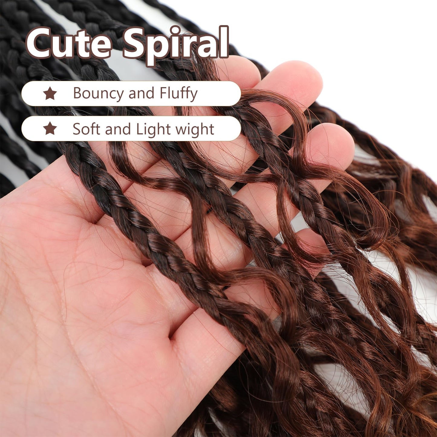 8 Packs Crochet Box Braids Hair -14 Inch Crochet Box Braids Hair Pre loopled Crochet Hair with Curly Ends Goddess Box Braids Crochet Hair Braiding Hair Crochet Braids Hair for Black Women (1B/33/30)