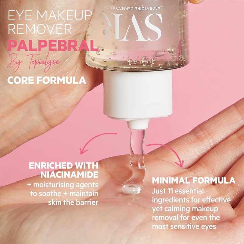 SVR Eye Makeup Remover Gel - Gentle Formula for Sensitive Eyes | Niacinamide, 125ml