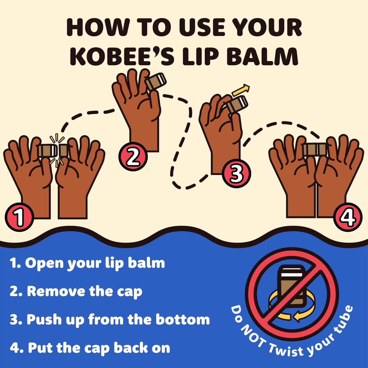 3 pack - Kobeesco Lip Balm, Lip Moisturizer, Lip Cure, Lip Balm, Nourishing Lip Treatment (CoconutVanilla)