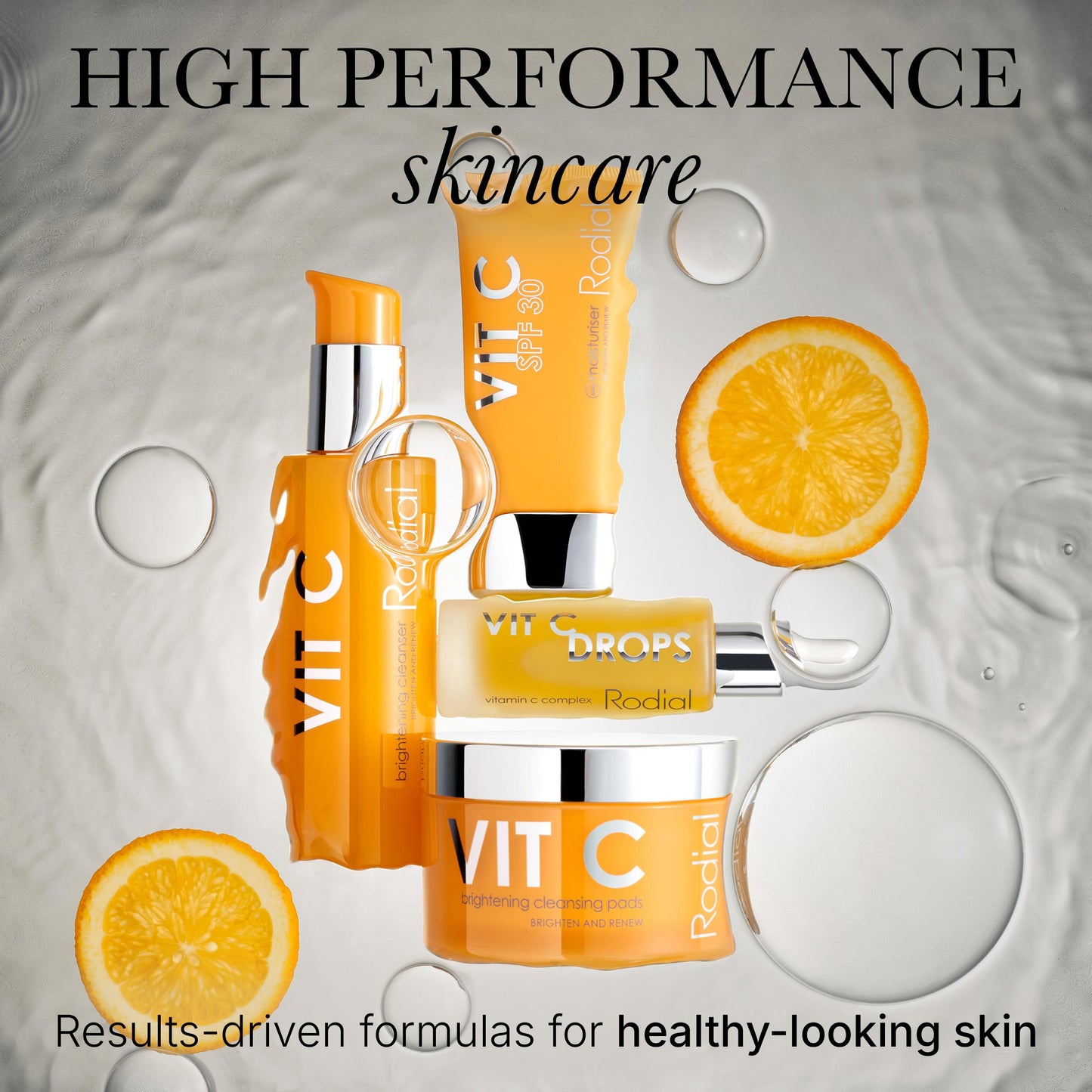 Rodial Vitamin C Brightening Facial Cleanser 4.6 fl oz - Daily Gel Face Wash with Vitamin C, Glycolic & Lactic Acids for Smoother, Firmer, More Radiant Skin