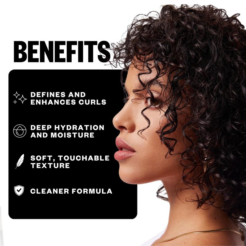 IGK Class of '93 Curl Cream - Whipped Leave-In Conditioner & Curl Defining Styler for Curly, Wavy & Coily Hair, with 10 Butters & Oils, Silicone-Free, Vegan & Cruelty-Free, 5.5 Oz
