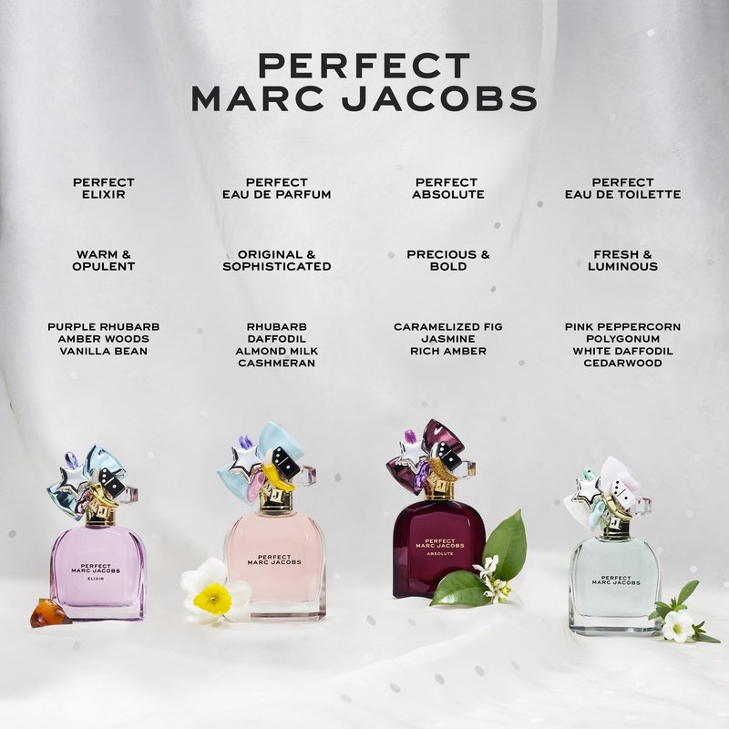 Marc Jacobs Perfect Absolute Eau de Parfum Travel Spray – Ambery Women's Perfume – With Notes Caramelized Fig Accord, Jasmine Absolu & Rich Amber Accord – 0.33oz