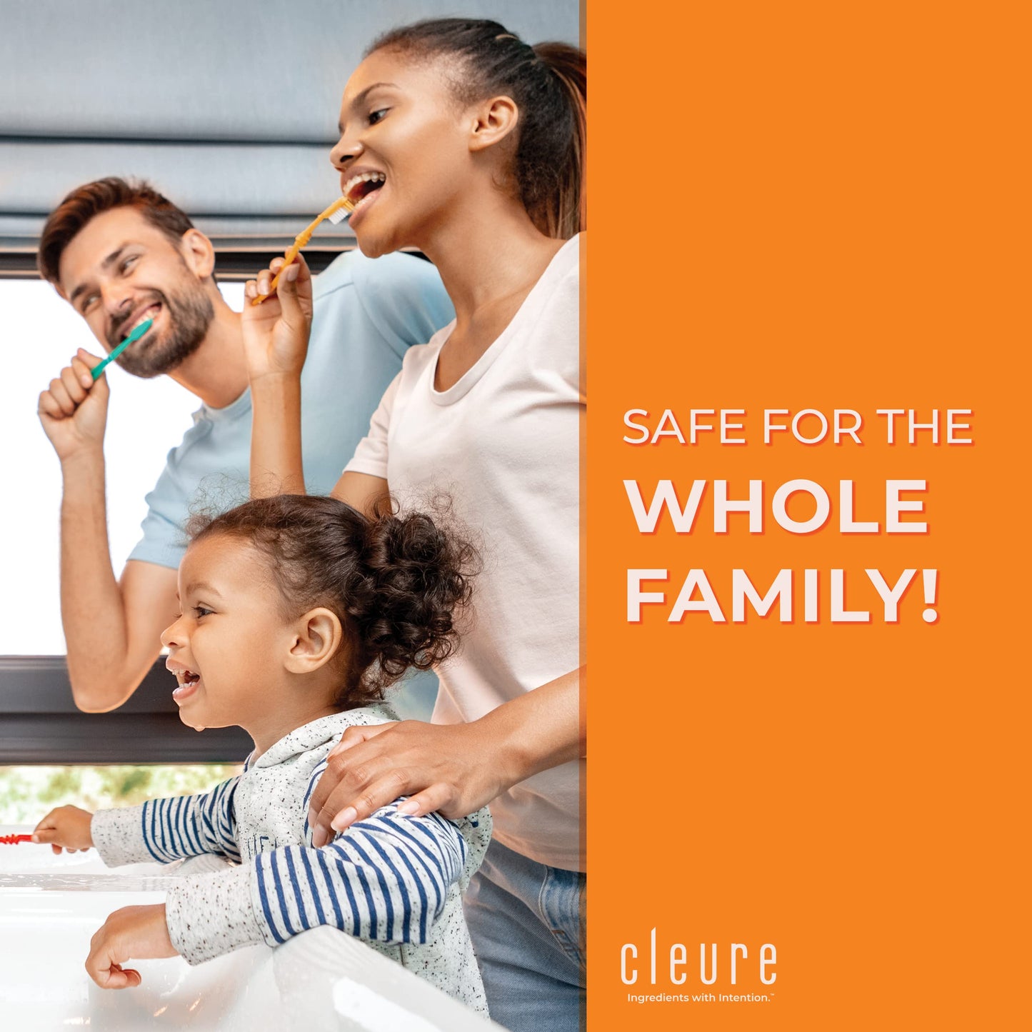 Cleure Original Fluoride Free Toothpaste – Flavor Free, SLS Free, Mint Free for Adults with Sensitive Mouth (4 oz Tube)