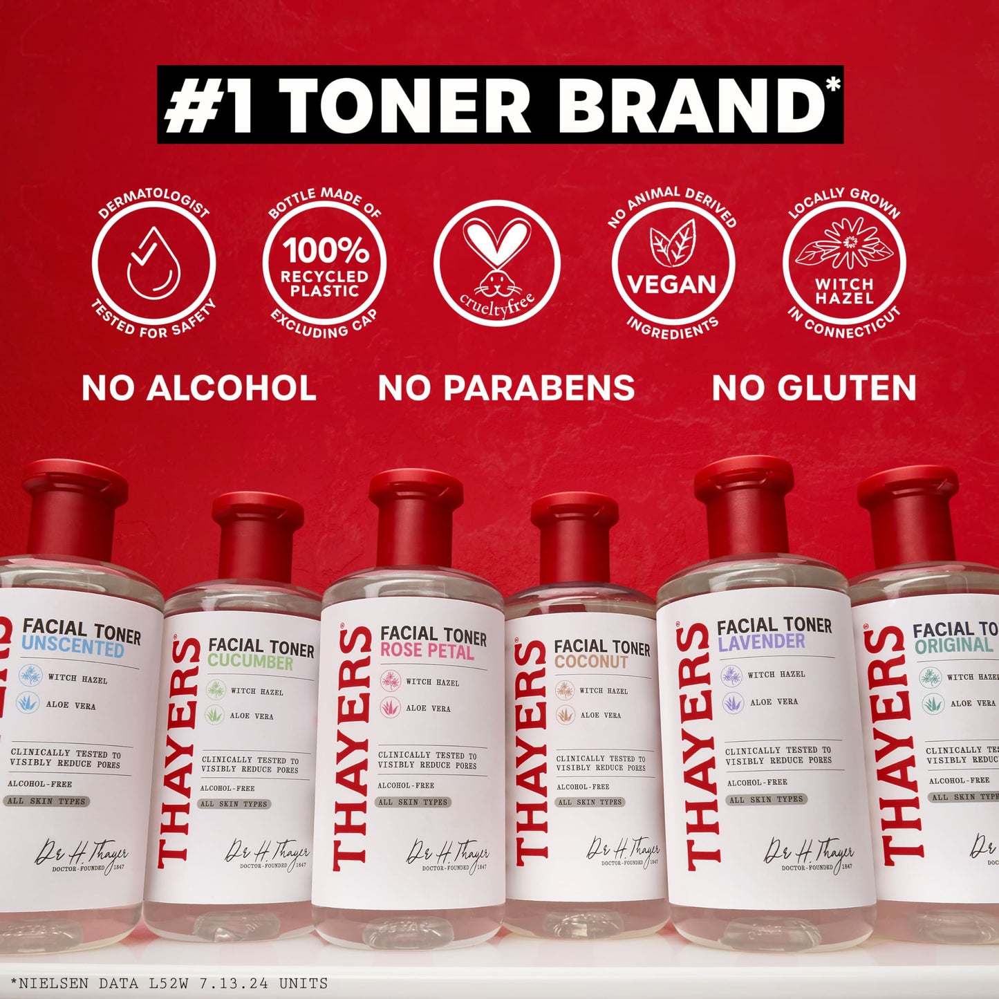 THAYERS Alcohol-Free, Hydrating Lavender Witch Hazel Facial Toner with Aloe Vera Formula, Vegan, Dermatologist Tested and Recommended, 12 Oz (Packaging May Vary)