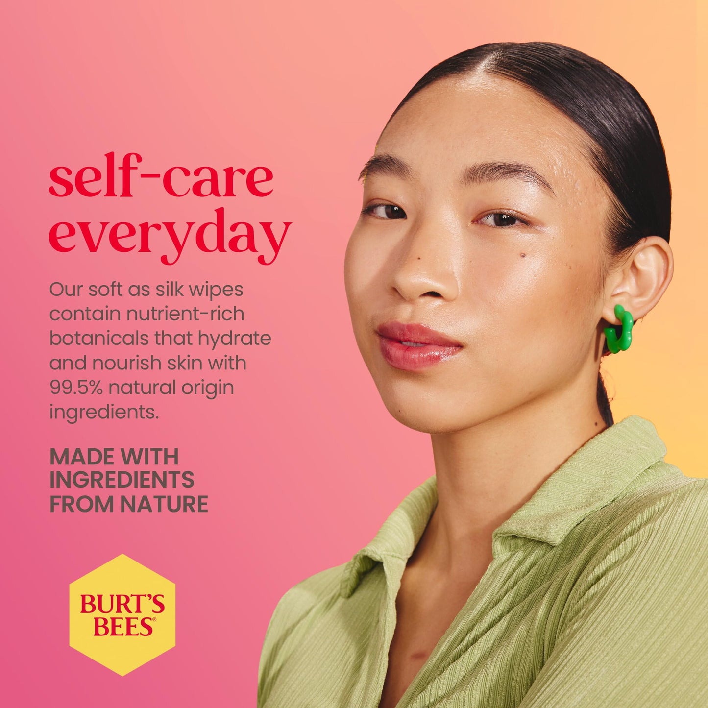 Burt's Bees Facial Cleansing Towelettes with Pink Grapefruit - 30 Count