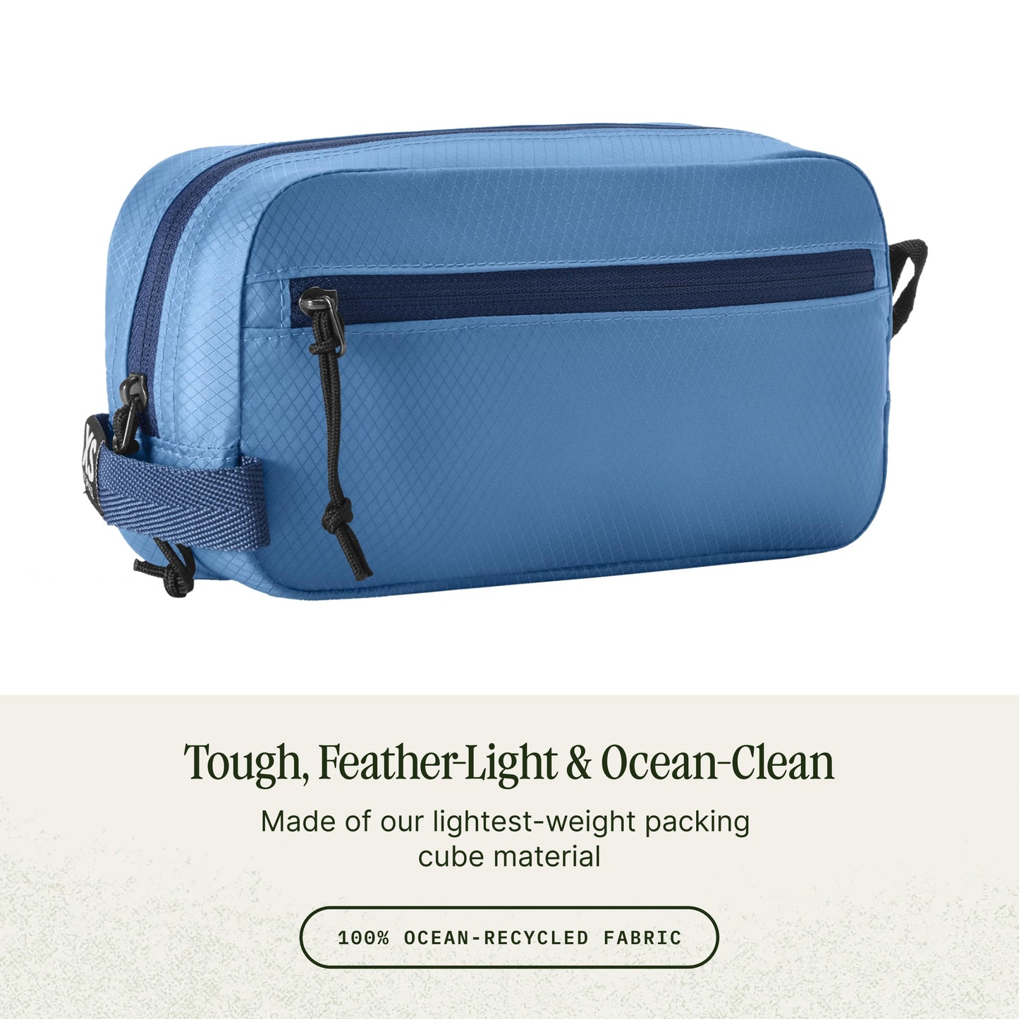 Eagle Creek Pack-It Isolate Quick Trip - Compact Travel Toiletry Bag for Optimizing Luggage Space - Lightweight - Water-Resistant - Easy-Grab Zipper - Sustainable Materials - X-Small - Blue Dawn